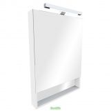 Зеркальный шкаф Gap 60 бел. со светильником zru9302748