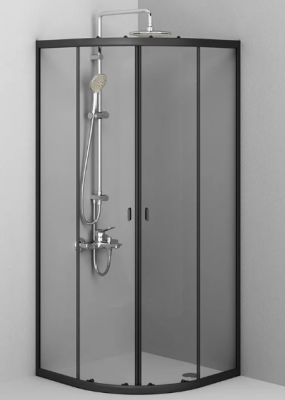Душевой уголок AM.PM X-Joy 80х80 черный матовый без поддона W88G-205-080BT64