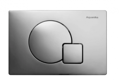Aquanika 01.02.10 Basic Клавиша двойного смыва, хром матовый