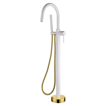 Смеситель для ванны BOHEME Uno 469-WG White Gold
