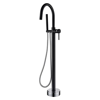 Смеситель для ванны BOHEME Uno 469-BCR Black Chrome