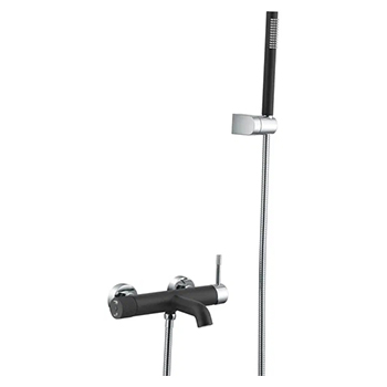 Смеситель для ванны BOHEME Uno 463-BCR Black Chrome