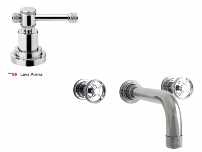 Смеситель для раковины, Nicolazzi, Arena Leva, цвет-Satin Nickel