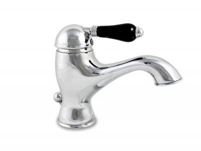 Смеситель для раковины, Nicolazzi, Ceramica Nera, цвет-Chrome