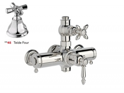 Смеситель для душа, Nicolazzi, Teide Four, цвет-Polished Nickel