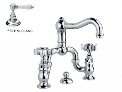 Смеситель для раковины, Nicolazzi, P.Mont Blanc, цвет-Antique Gold Matt