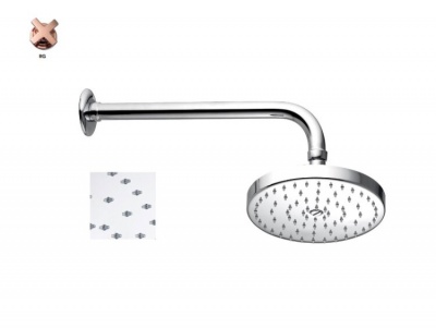 Верхний душ, Nicolazzi, Doccia, шгв 300*300*30, цвет-Rose Gold
