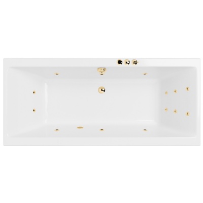 Ванна EXCELLENT Pryzmat Slim 170x75 "SMART" (золото)