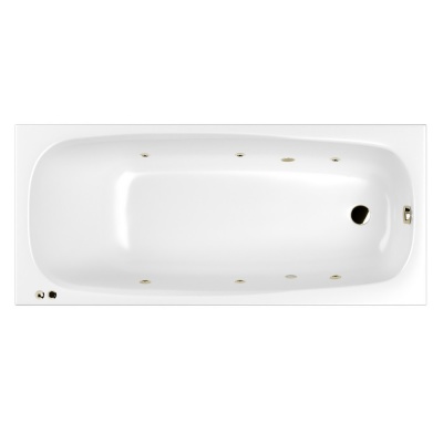 Ванна WHITECROSS Layla Slim 180x80 "SOFT" (бронза)