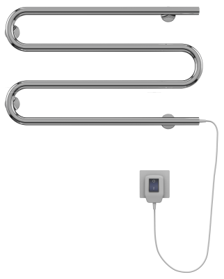 Полотенцесушитель Terminus М-образный электрический 600х350