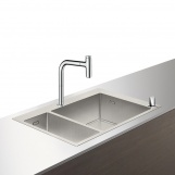 Кухонная мойка с встроенным смесителем Hansgrohe C71-F655-09 75x50 43206000