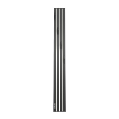 Полотенцесушитель электрический Point Пиано PN19722BC 150x1200 диммер слева, Черный/хром