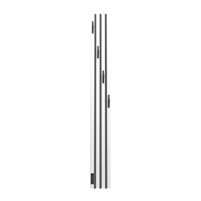 Полотенцесушитель электрический Point Пиано PN19722WB 150x1200 диммер слева, Белый/Черный