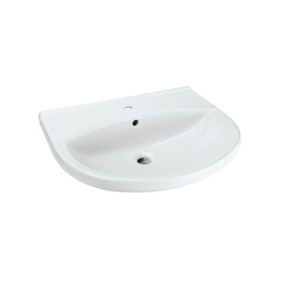 IS ULYSSE Раковина 55х45 см, 1 отверстие под смеситель, белый, W409501