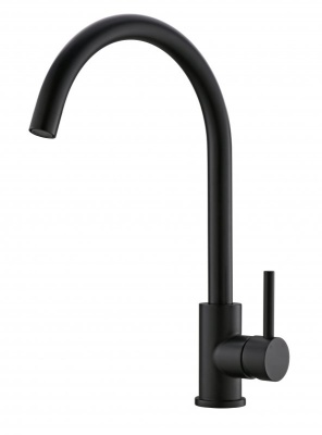 Смеситель для кухни, нержавеющая сталь, чёрный BB-LAM03-2-IN-NERO