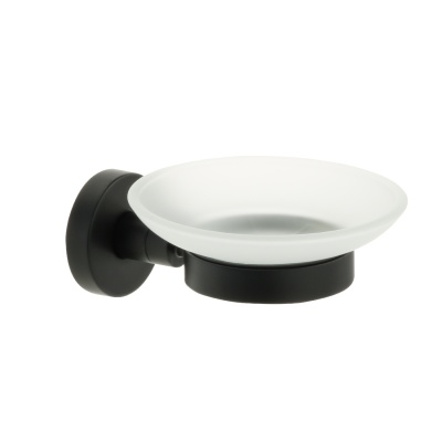 «COMFORT BLACK» Мыльница стекло черная FX-86008
