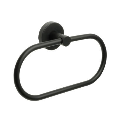 «COMFORT BLACK» Полотенцедержатель кольцо черный FX-86011