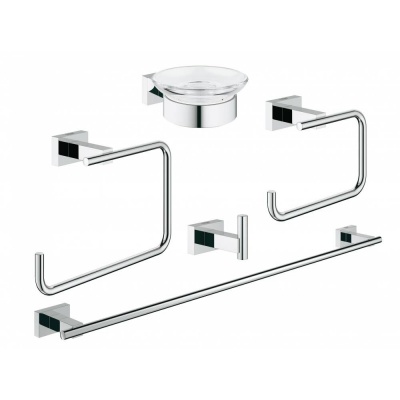 Набор аксессуаров GROHE Essentials Cube (5 предметов), хром 40758001