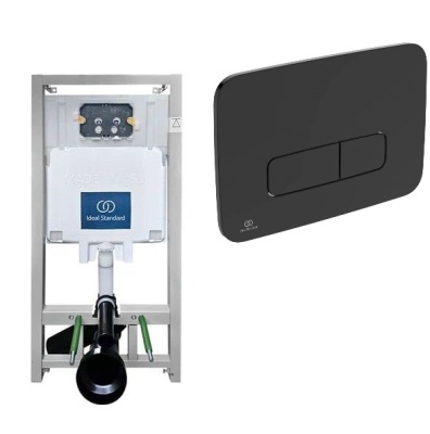 Инсталляция для унитаза Ideal Standard ProSys Eco Frame 2.0 RU R046367 с черной клавишей