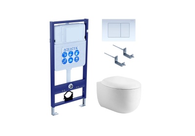 Комплект Aquatek Альтаир cm-009 4в1 клавиша белая глянцевая