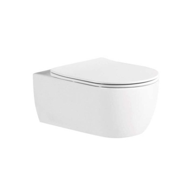 Унитаз подвесной безободковый Aquatek ЕВРОПА AQ1106L-00 525*360*260 с сиденьем Soft Close