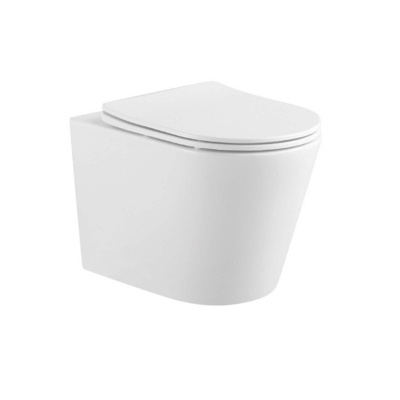 Унитаз подвесной безободковый Aquatek ВЕГА AQ1905-MW 525*360*320 с сиденьем Soft Close