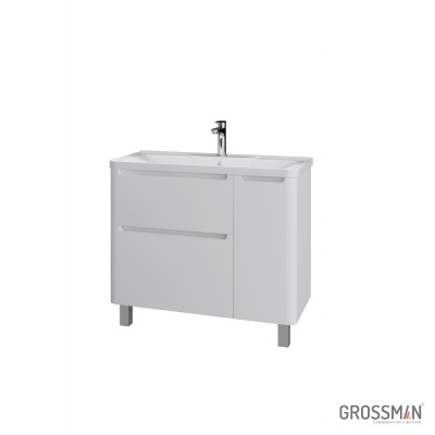 Тумба напольная Grossman АДЕЛЬ-90 см с 2-я ящиками белая