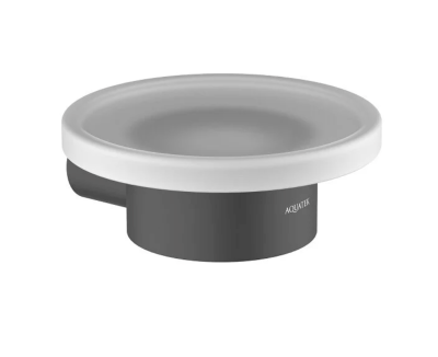Мыльница Aquatek Лира AQ4403MB, цвет держателя черный матовый