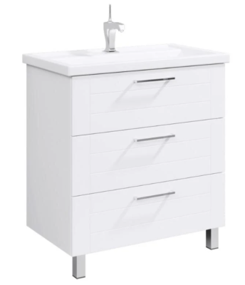 Тумба под раковину Aqwella Манчестер 80, напольная, белый, MAN01083