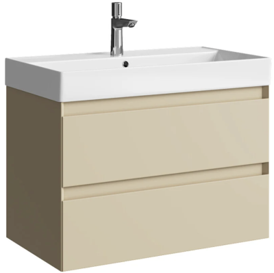 Тумба под раковину Aqwella Geometria GE01082MD, 80 см, подвесная, цвет морская дюна