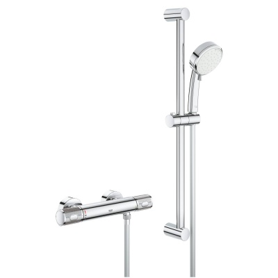 Термостат для душа GROHE Grohtherm 1000 Performance + Душевой гарнитур Tempesta Cosmopolitan 100, 2 режима (34783000)