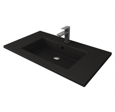 Раковина Bocchi Milano 1113-004-0126 черная матовая 81,5x47,5x15