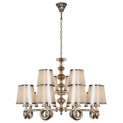 Подвесная люстра iLamp Brooklyn P2401-8+4 Nickel