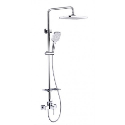 Смеситель для душа с верхней душевой лейкой "Тропический дождь" Lemark Evitta LM0560C