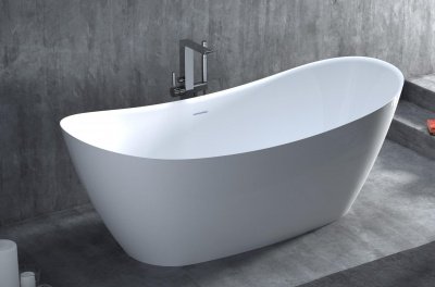 Ванна отдельностоящая Noemi 185 покраска по RAL  полностью S-Sense 1850х765 Глянцевое