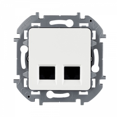 Legrand INSPIRIA Белый Двойная розетка RJ 45 - категория 5e - UTP