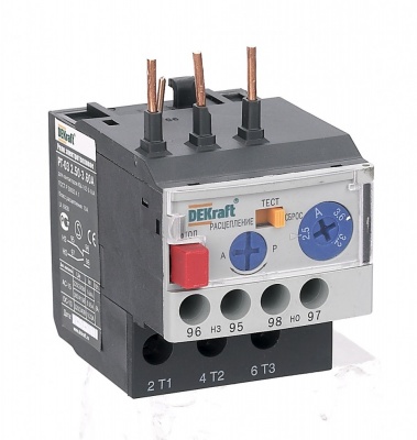 DEKraft РТ03-09-18-2.50A-3.60A реле электротеп.