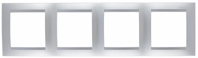 Simon 15 Алюминий Рамка 4-ая