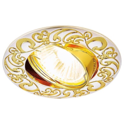 Ambrella Встраиваемый точечный светильник 710 PS/G перламутровое серебро/золото MR16